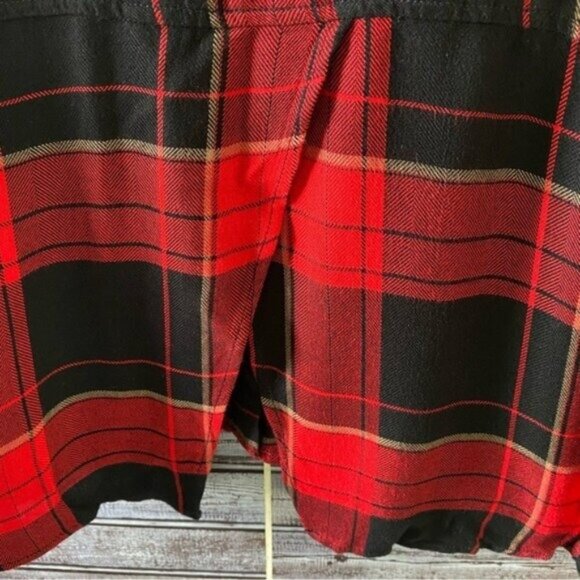 Beachlunchlounge Women's Plaid Long-Sleeved Button-Down Top Size XL - Picture 5 of 8